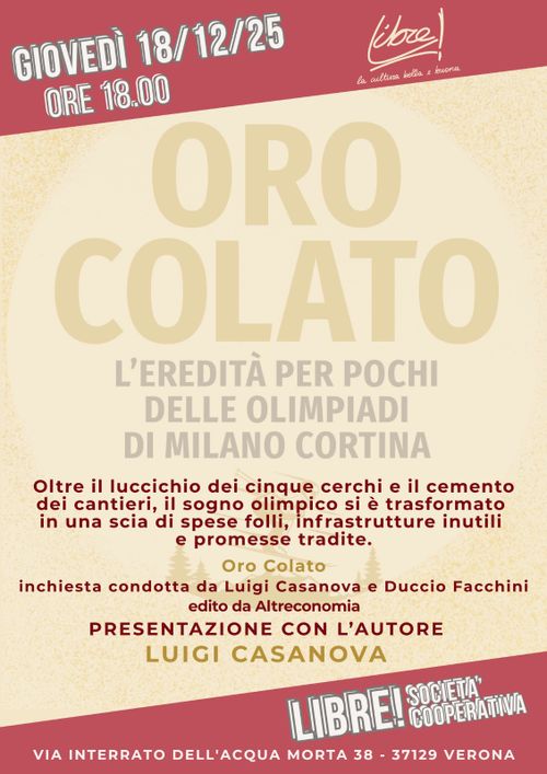 Oro Colato - L'eredità per pochi delle Olimpiadi Milano-Cortina