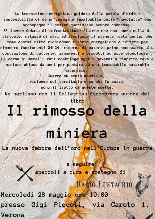 Presentazione "Il rimosso della miniera" - autofinanziamento Radio Eustachio